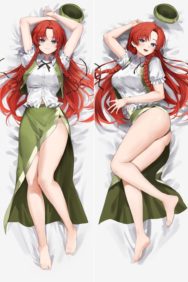 Hong Meiling from "Touhou Project" Body Pillow Dakimakura Case