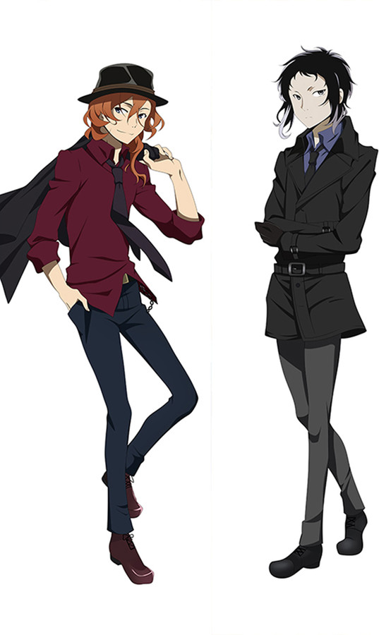 Chuuya and Ryunosuke from Bungo Stray Dogs dakimakura cover