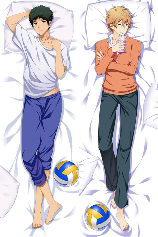 Yusuke Igarashi and Nozomu Nanashima from "Kiss Him Not Me" Body Pillow Dakimakura Case