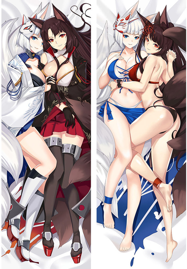 Kaga and Akagi from "Azur Lane" Body Pillow Dakimakura Case
