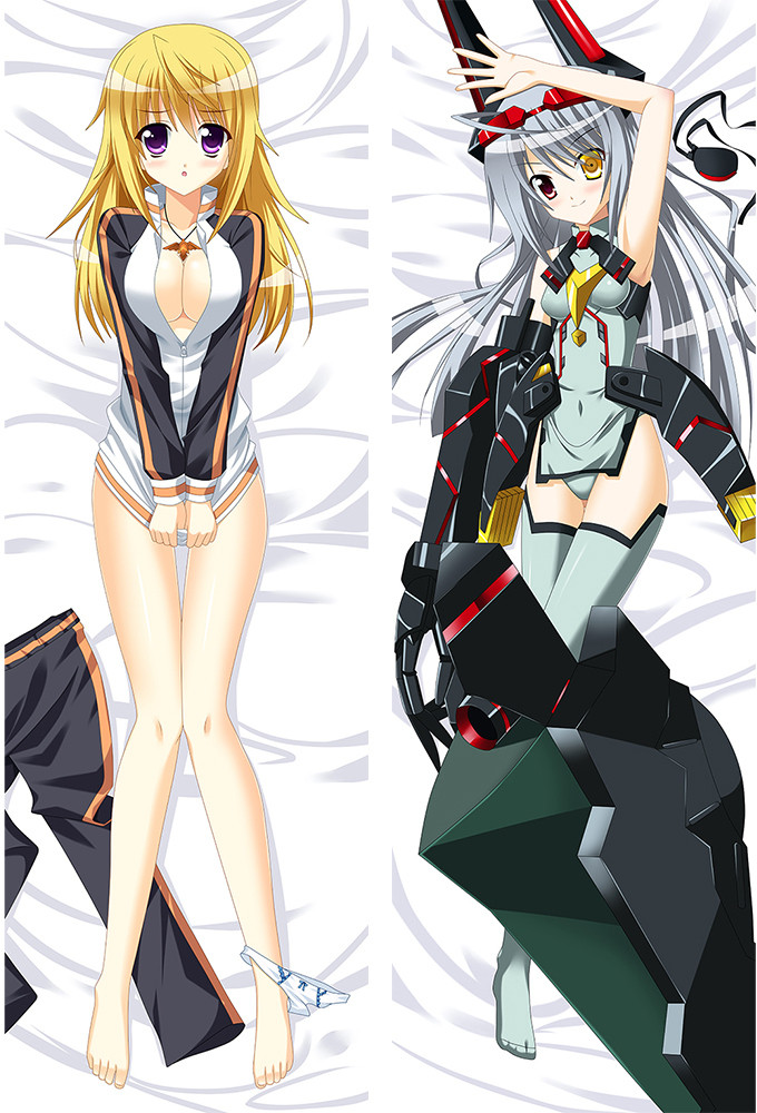 Charlotte Dunois and Laura Bodewig from "Infinite Stratos" Body Pillow Dakimakura Case