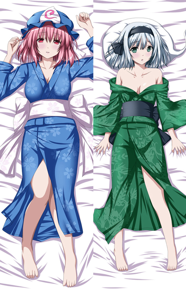 Yuyuko Saigyouji and Youmu from "Touhou Project" Body Pillow Dakimakura Case