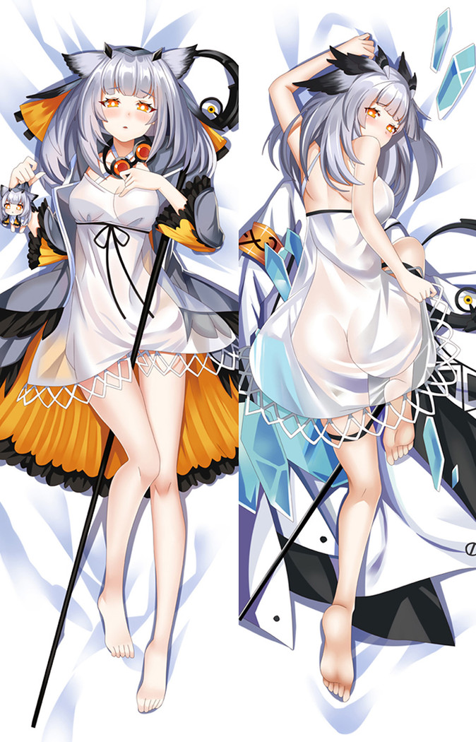 Ptilopsis (Arknights) Dakimakura Body Pillow Cover