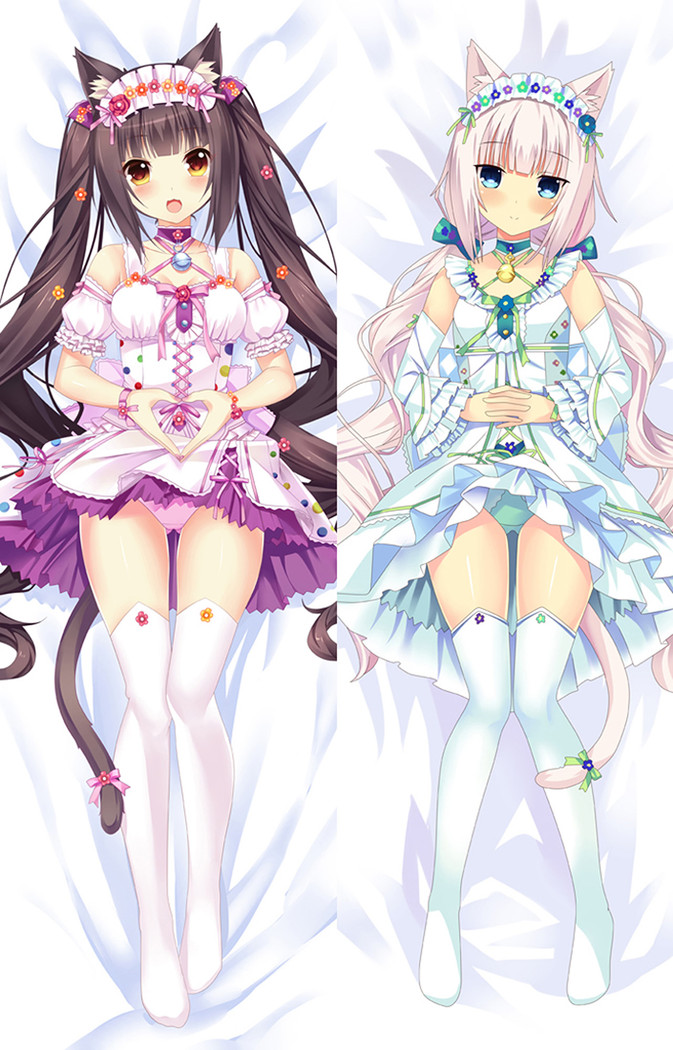 Chocola and Vanilla (Nekopara) Dakimakura Body Pillow Cover