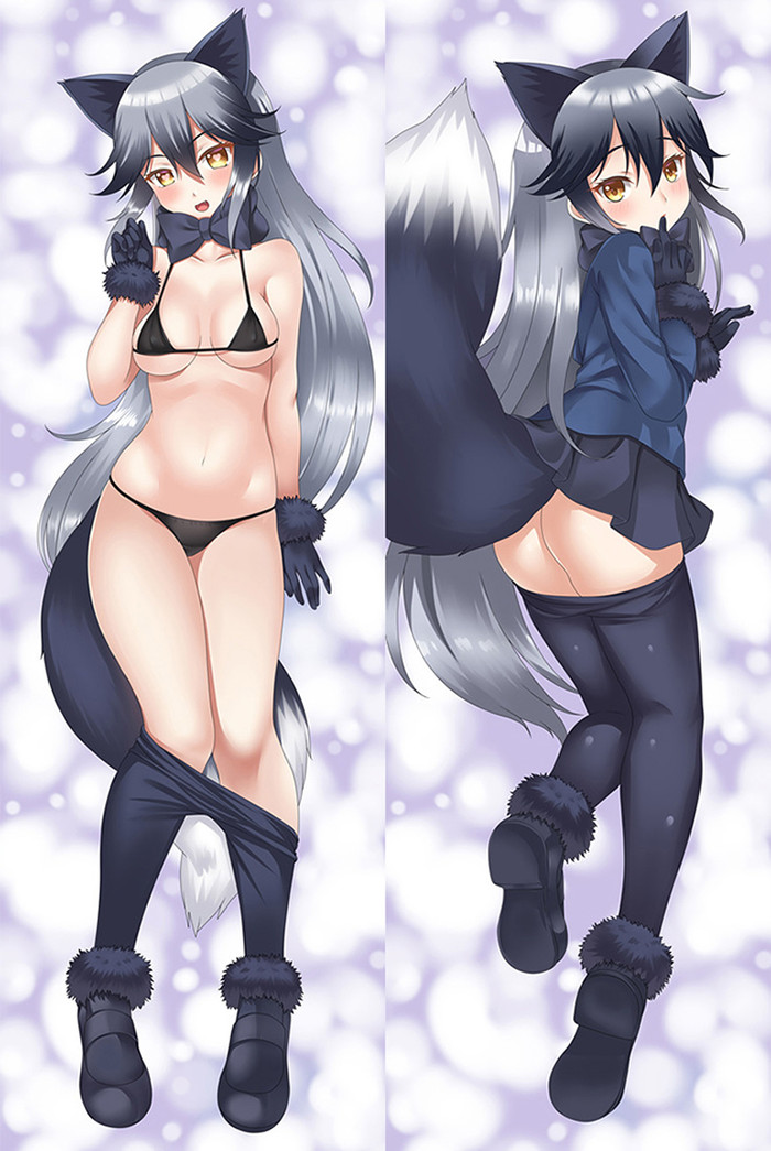 Silver Fox (Kemono Friends) Dakimakura Body Pillow Cover