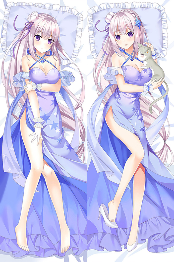 Emilia (Re: Zero) Dakimakura Body Pillow Cover