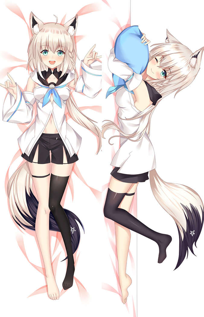 Shirakami Fubuki (Vtuber) Dakimakura Body Pillow Cover