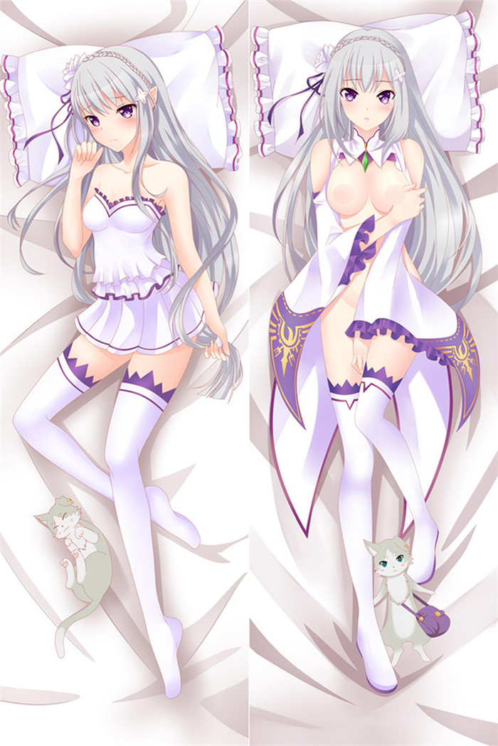 Emilia (Re: Zero) 18+ NSFW Dakimakura Body Pillow Cover
