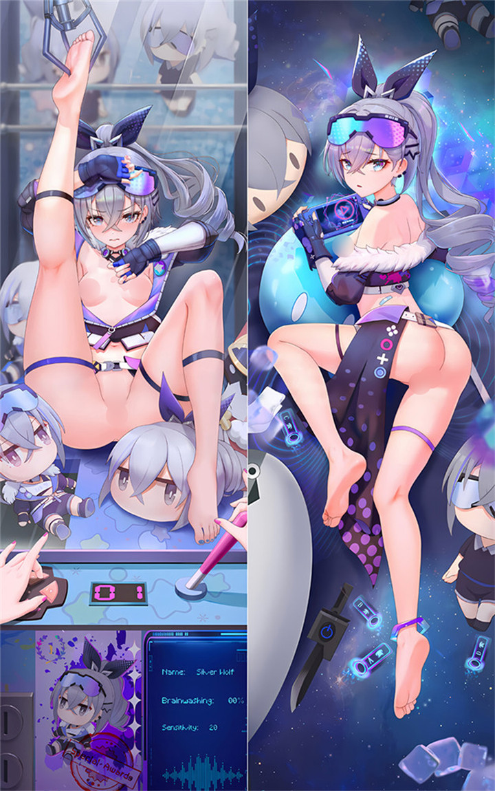 Silver Wolf 18+ NSFW Dakimakura Body Pillow hoes