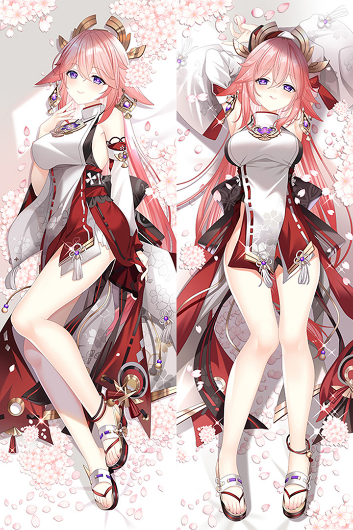 Yae Miko Dakimakura Body Pillow Cover