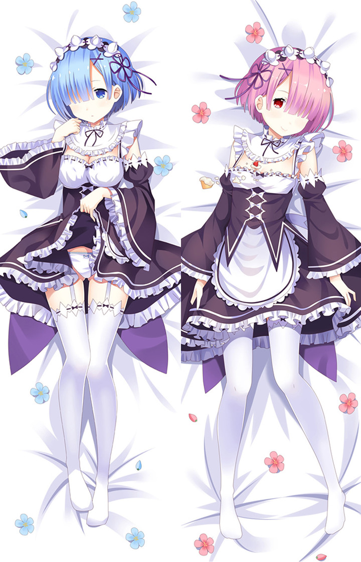 Rem and Ram Dakimakura Housse de Coussin Corporel
