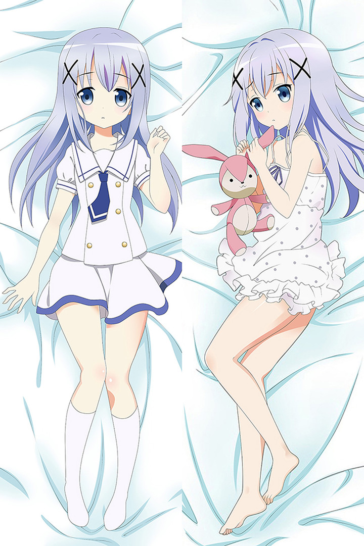 Kafuu Chino Dakimakura Housse de Coussin Corporel