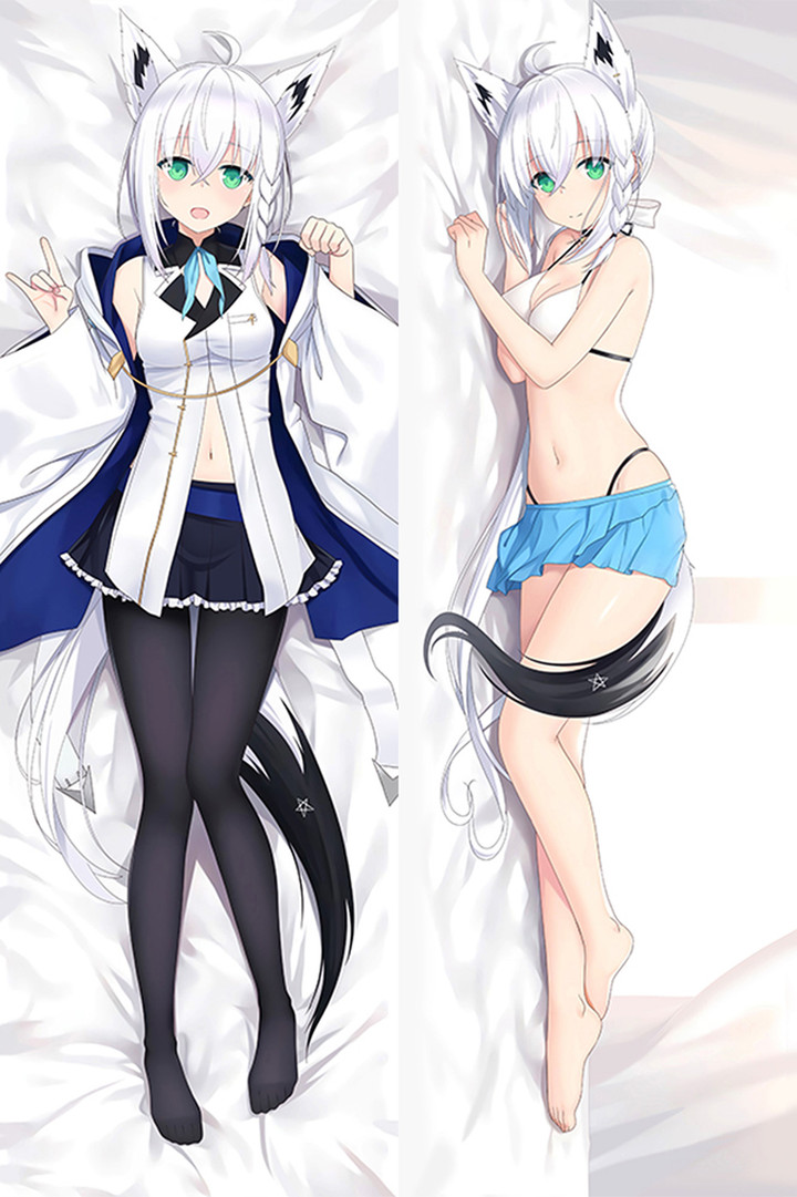 Shirakami Fubuki Dakimakura Body Pillow hoes
