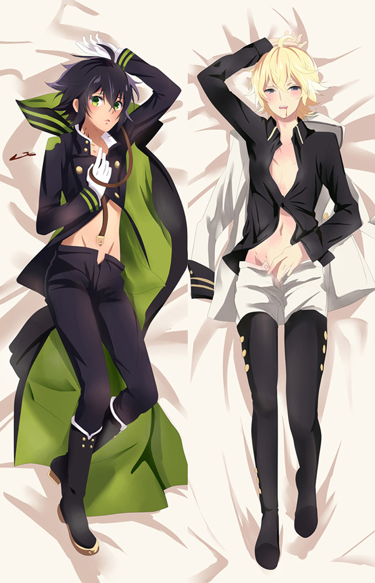 Yuichiro Hyakuya and Mikaela Hyakuya (Seraph of the End) Housse de Dakimakura