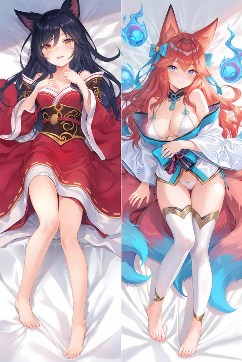Ahri (League Of Legends) Dakimakura Body Pillow Cover