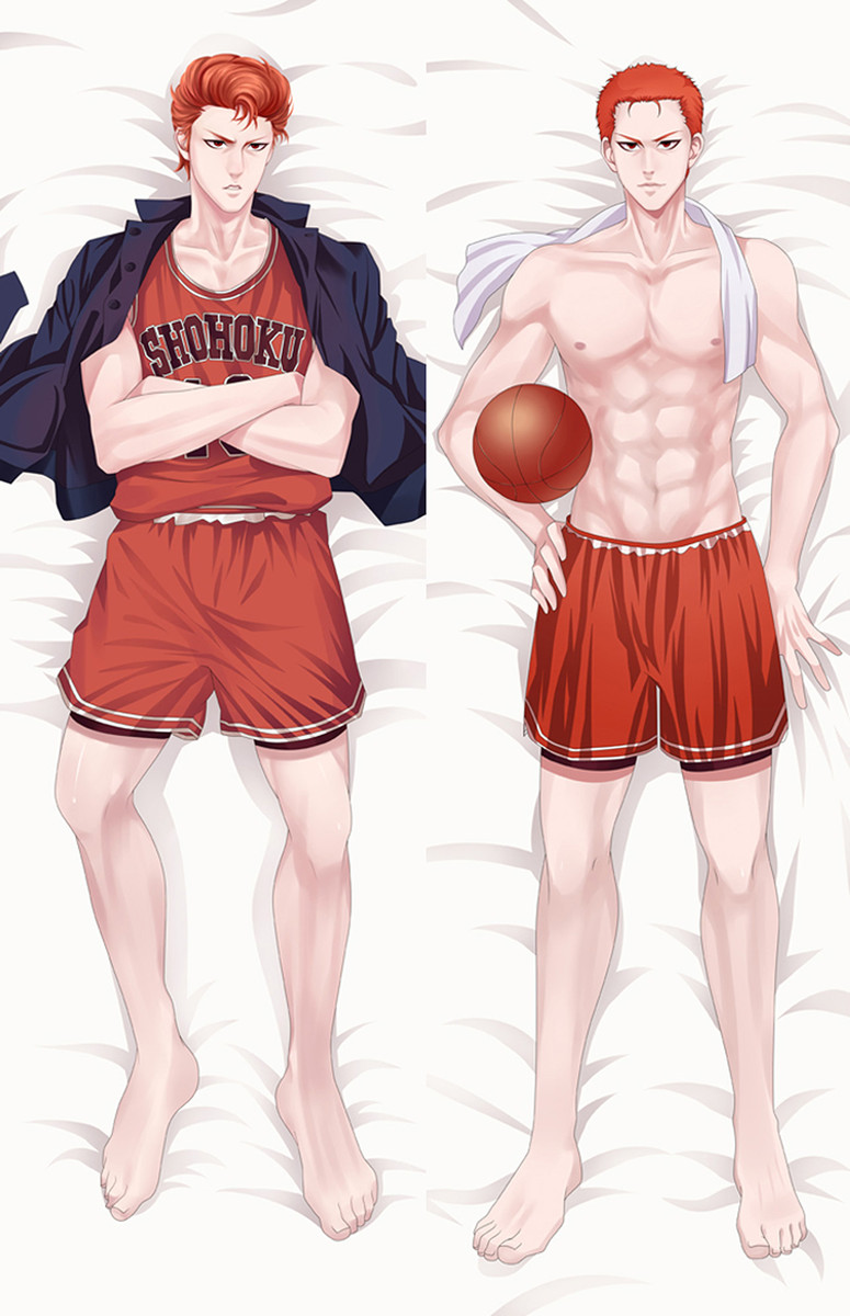 Funda de almohada corporal Dakimakura de Hanamichi Sakuragi (Slam Dunk)