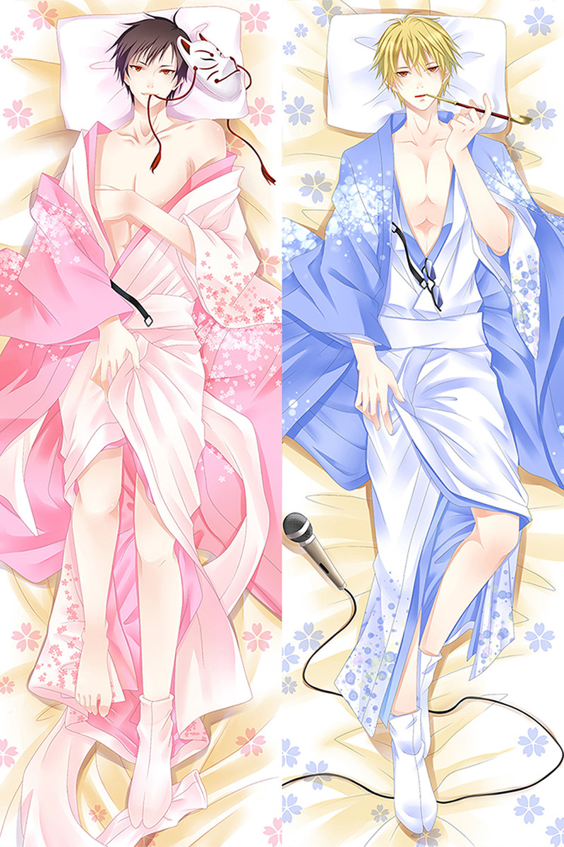 Funda de almohada corporal Dakimakura de Izaya and Shizuo (Durarara)