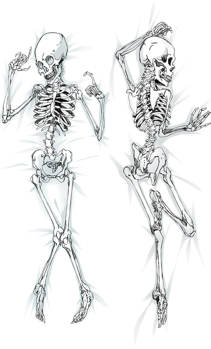 Skeleton Dakimakura Body Pillow Cover