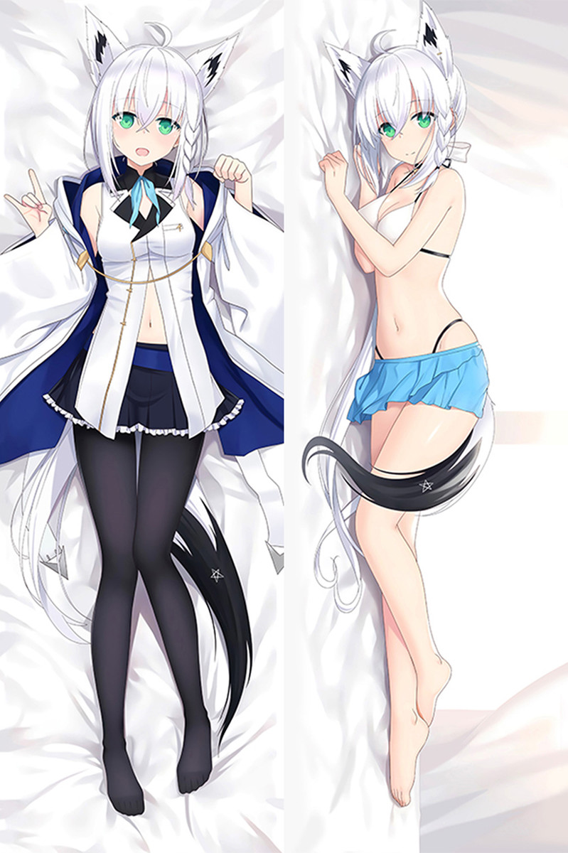 Shirakami Fubuki Fodera per Dakimakura Cuscino Anime