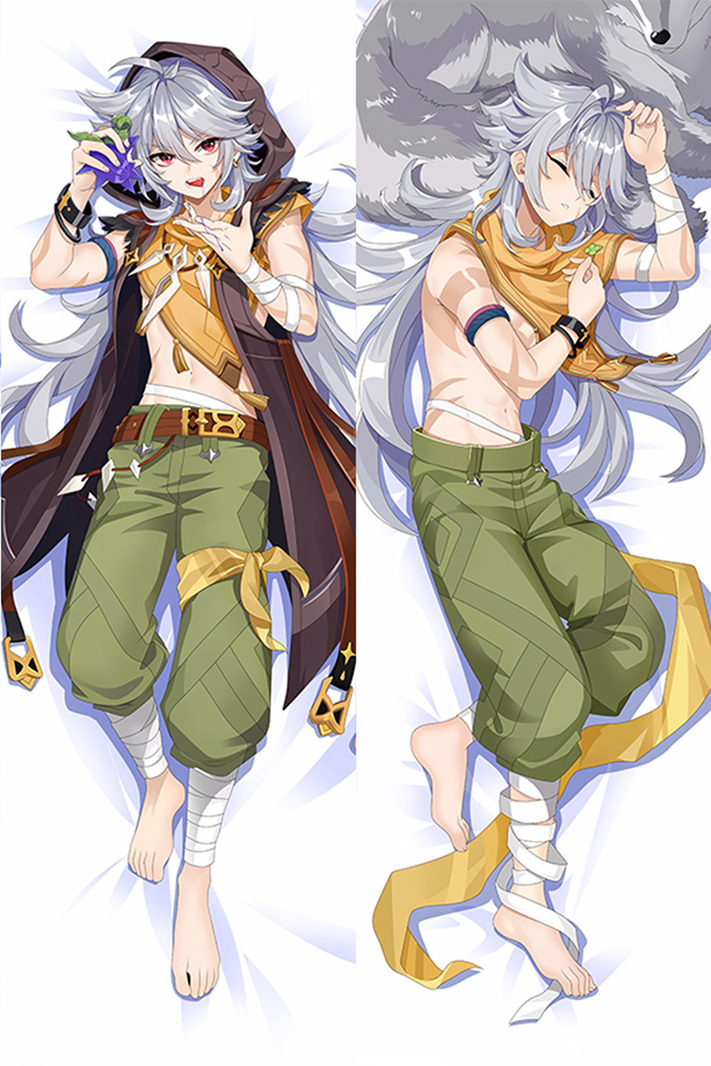 Funda de almohada corporal Dakimakura de Razor (Genshin Impact)