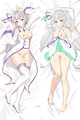 Emilia (Re: Zero) 18+ NSFW Dakimakura Body Pillow Cover Uncensored