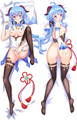 Ganyu 18+ NSFW Dakimakura Housse de Coussin Corporel Non Censurée