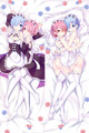 Rem and Ram (Re: Zero) 18+ NSFW Dakimakura Body Pillow Cover Uncensored