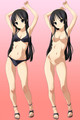 Mio Akiyama 18+ NSFW Dakimakura Housse de Coussin Corporel