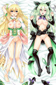 Vert (Green Heart) and Chika Hakozaki (Hyperdimension Neptunia) 18+ NSFW Dakimakura Body Pillow Cover