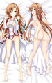 Funda de almohada corporal Dakimakura de Asuna Yuuki (Sword Art Online) 18+ NSFW Sin censura