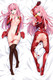 Zero Two (Darling in The Franxx) 18+ NSFW Dakimakura Body Pillow Cover