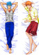 Grimmjow & Ichigo Kurosaki (Bleach) Dakimakura Body Pillow Cover