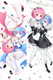 Rem and Ram (Re: Zero) Dakimakura Body Pillow Cover