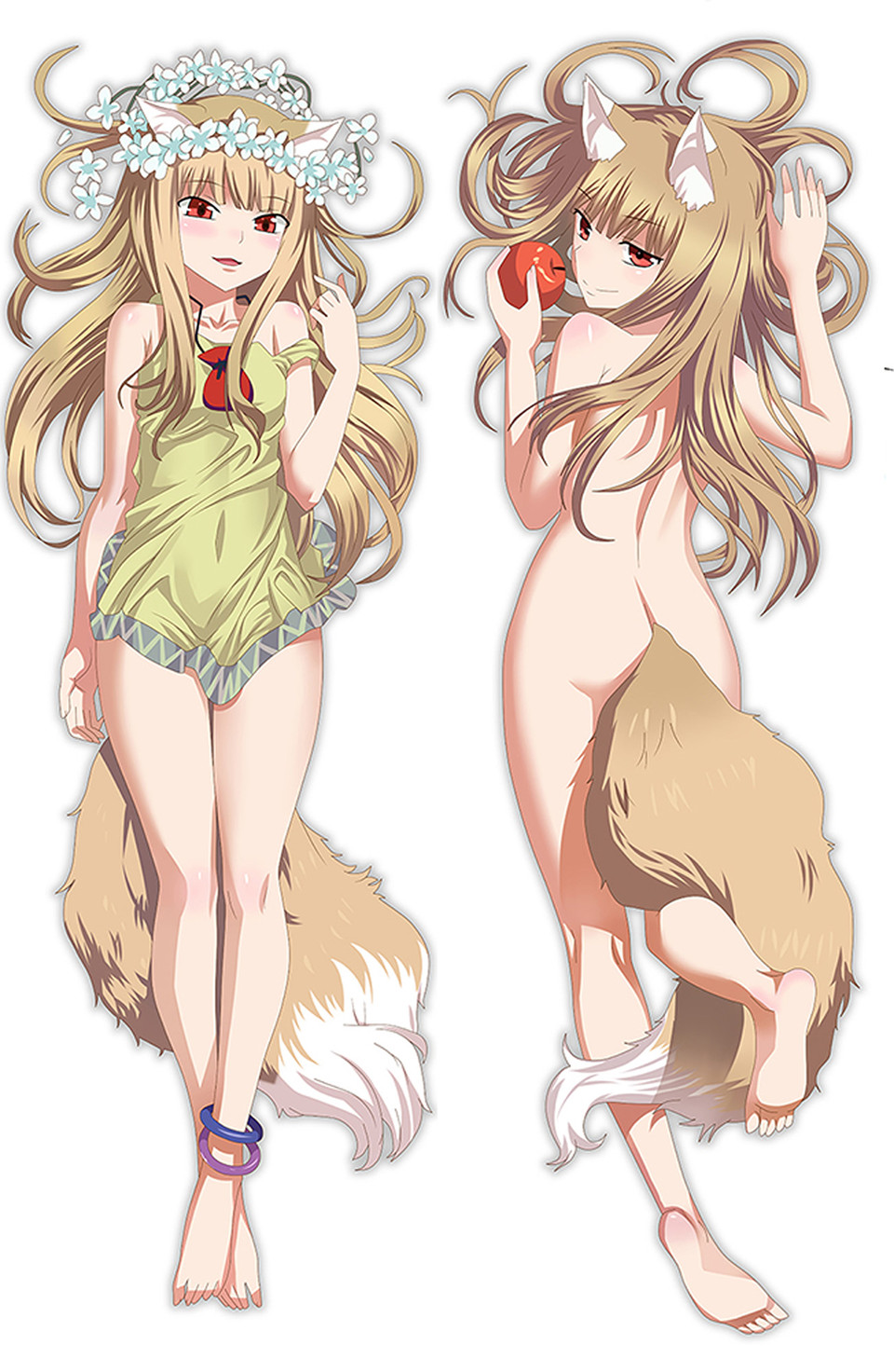 Holo Dakimakura Body Pillow Cover