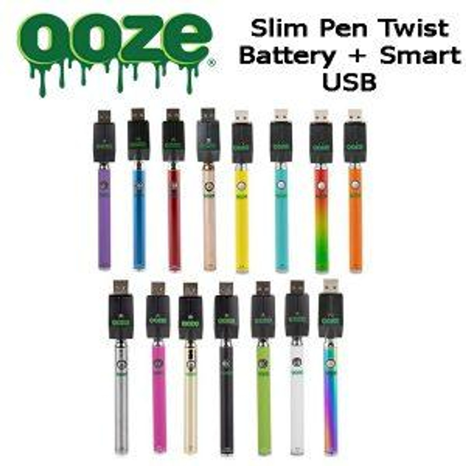 Ooze Slim Twist Pro 320mAh VV Pen Vaporizer Starter Kit, Vaporizers