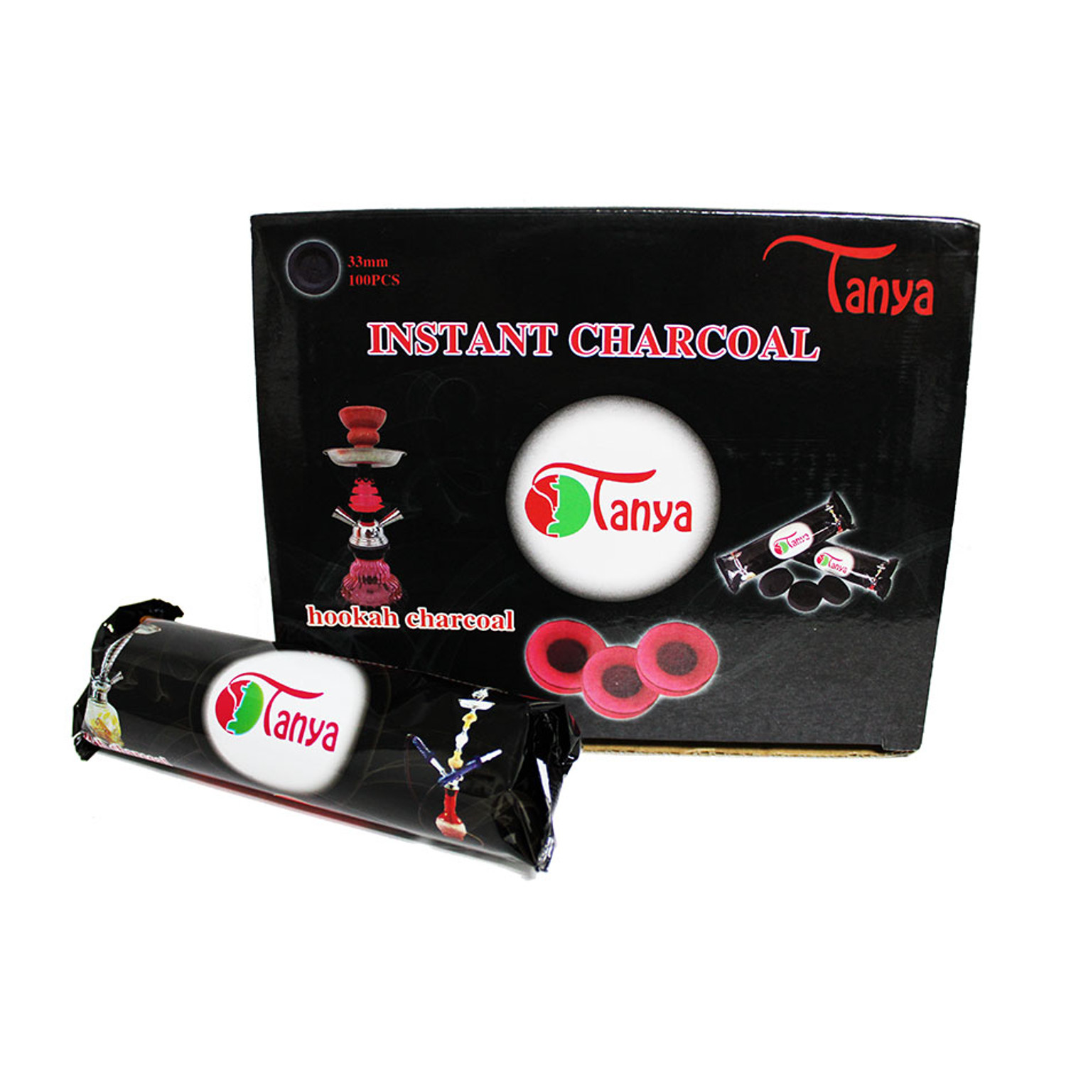 TANYA INSTANT HOOKAH CHARCOAL BOX OF 100 (33MM)