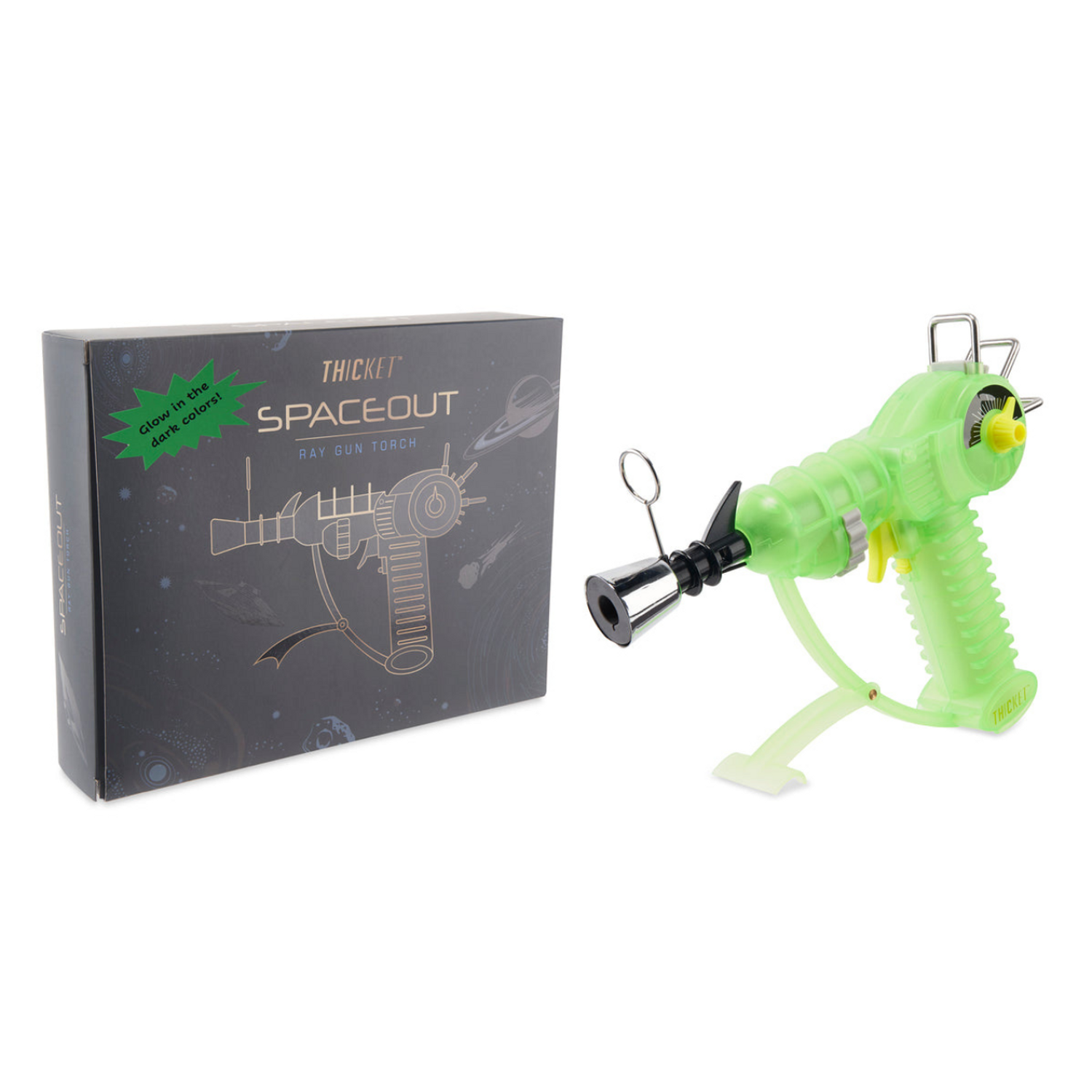 THICKET SPACEOUT GLOW IN THE DARK RAY GUN TORCH LIGHTER ASSORTED COLORS