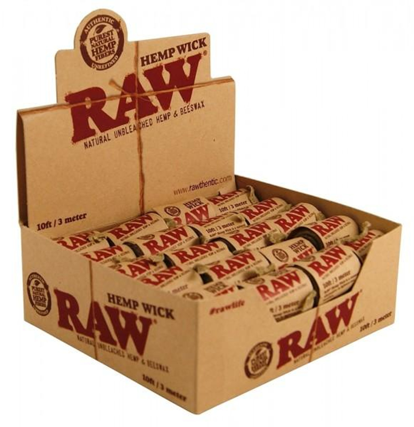 RAW Hemp Wick (10 Ft.), RAW