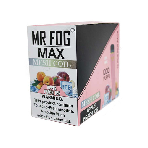 MR FOG MAX MESH COIL 1000 PUFFS DISPLAY OF 10