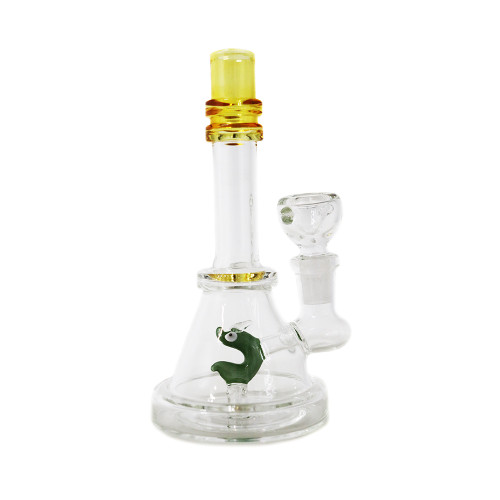 COLOR MOUTH FISH PERC WATERPIPE 6" (WP-271)