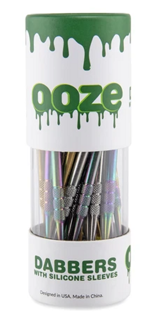OOZE DAB TOOL PLUS SILICONE SLEEVE ASSORTED COLOR 30 COUNT DISPLAY (OOZE-54)