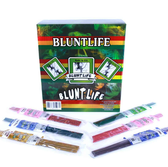 BLUNT LIFE INCENSE STICK 12CT A PACK DISPLAY OF 72