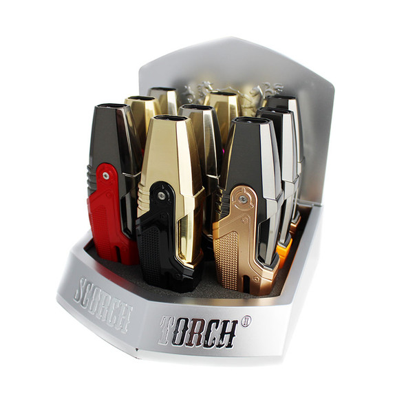 SCORCH TORCH LIGHTER DISPLAY OF 9 (61590)