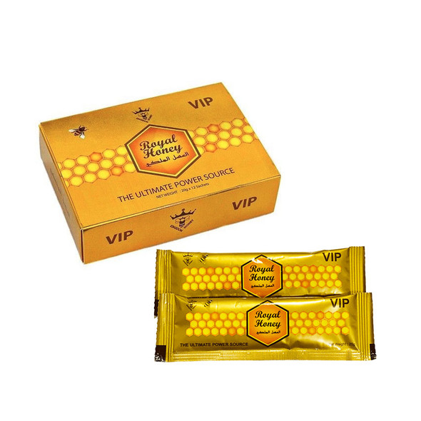 Box of 12 sachets of best honey for men the ROYAL HONEY VIP MALE ENHANCEMENT