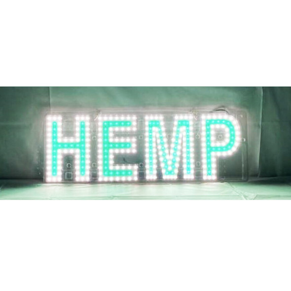 LED SIGN - HEMP (8X24")