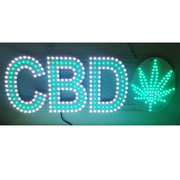 LED SIGN - CBD - Wisemen Wholesale