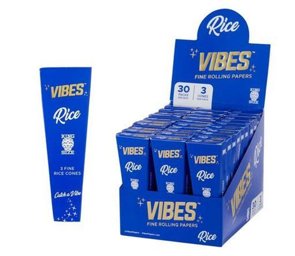 VIBES CONES KING SIZE (3 CONES/30 PACKS)