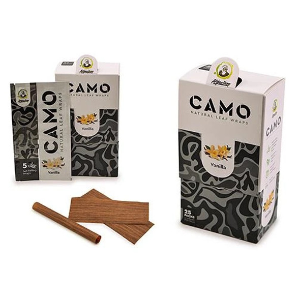 AFGHAN HEMP - CAMO WRAPS DISPLAY OF 25 (5 PACK)