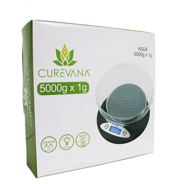 CUREVANA CLEAR BOWL SCALE (5000G X 1G)
