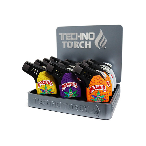 TECHNO TORCH RICKWOODS DESIGN DISPLAY OF 12 (12156-BWRM)